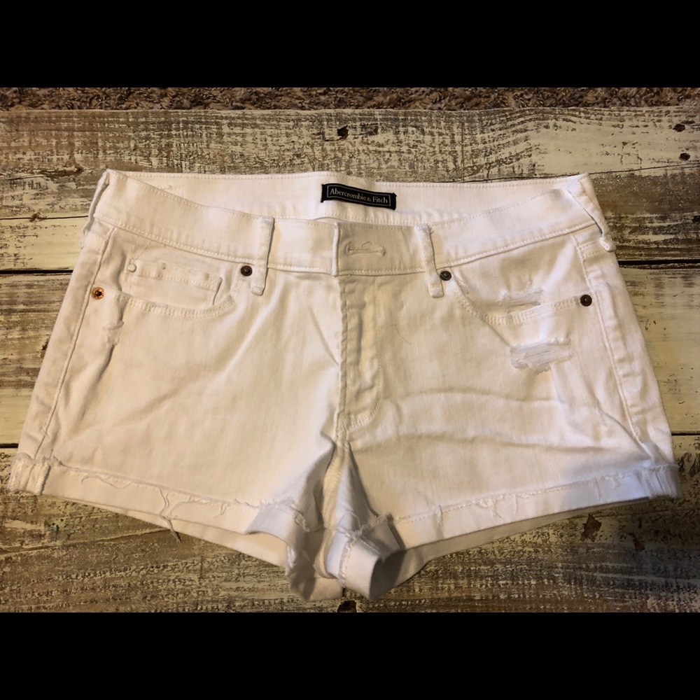 Abercrombie White Shorts